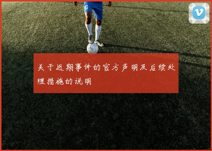 关于近期事件的官方声明及后续处理措施的说明